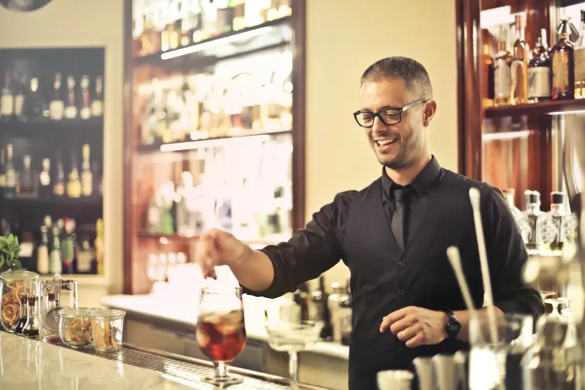 Barman and Barmaid in Czech Republic